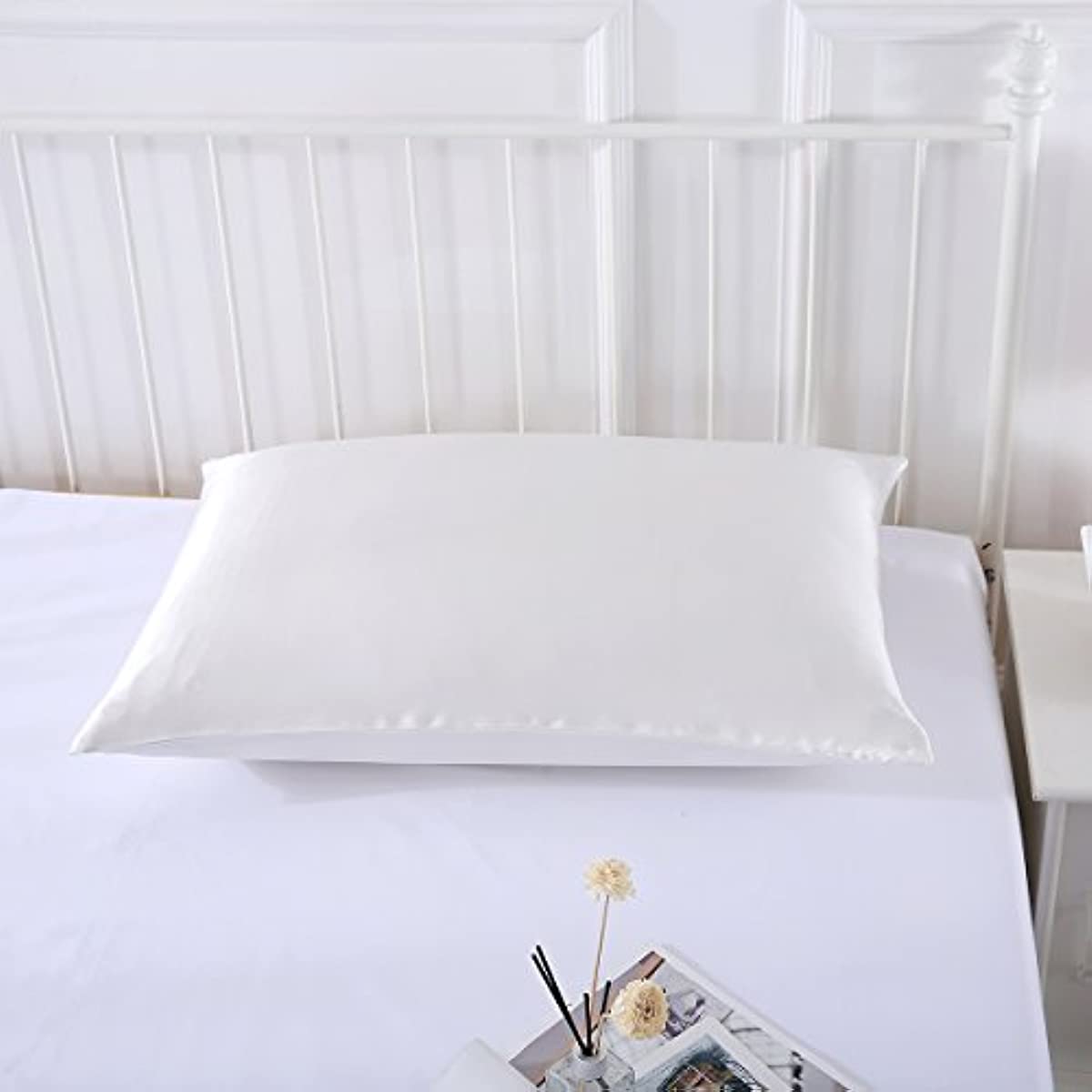 Satin Pillowcase with Concealed Zipper for Hair and Skin Care, Bed or Sofa Decor