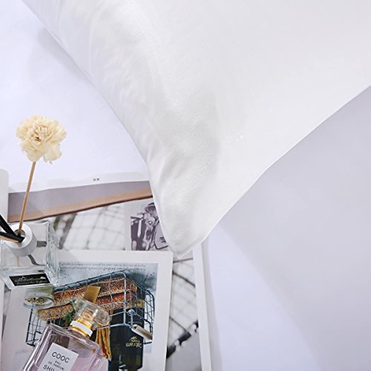 Satin Pillowcase with Concealed Zipper for Hair and Skin Care, Bed or Sofa Decor