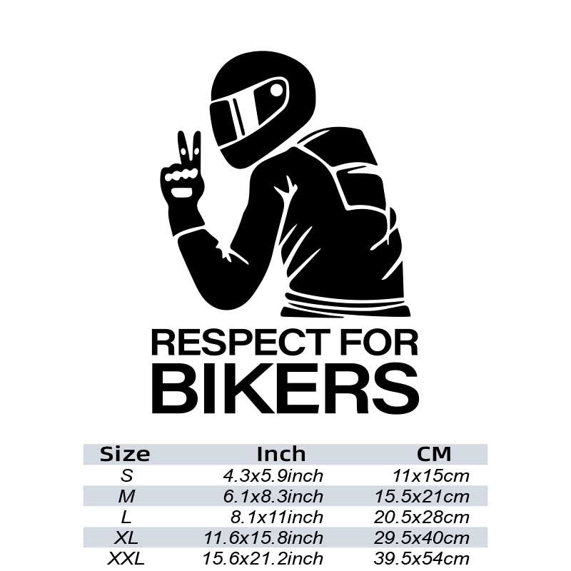 Mototsikl haydovchisi uchun reflektiv vinil yozuvlar, oynalar, bumpers va motorlar uchun