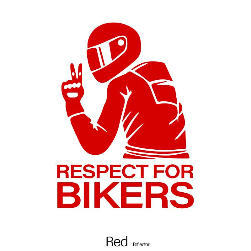 Mototsikl haydovchisi uchun reflektiv vinil yozuvlar, oynalar, bumpers va motorlar uchun