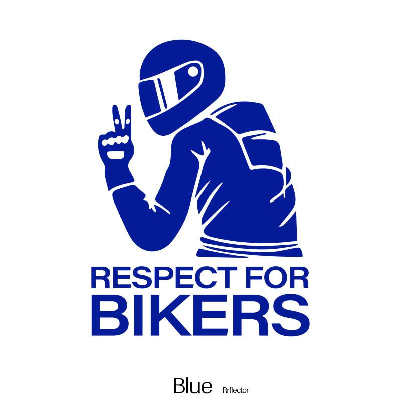 Mototsikl haydovchisi uchun reflektiv vinil yozuvlar, oynalar, bumpers va motorlar uchun