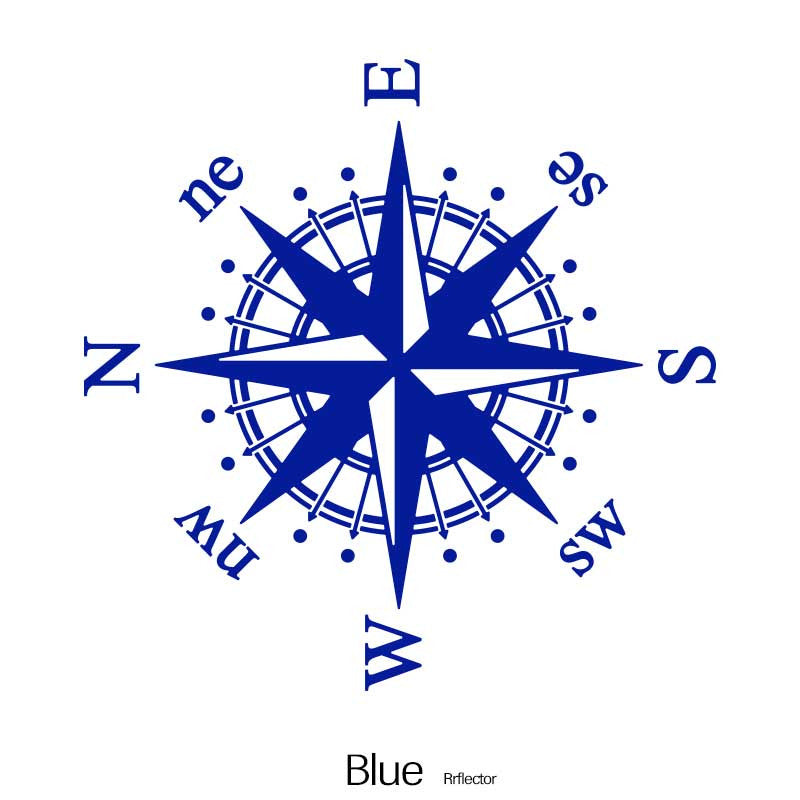 Отражающие виниловые наклейки на автомобиль, компас, наклейка на бампер для транспортных средств