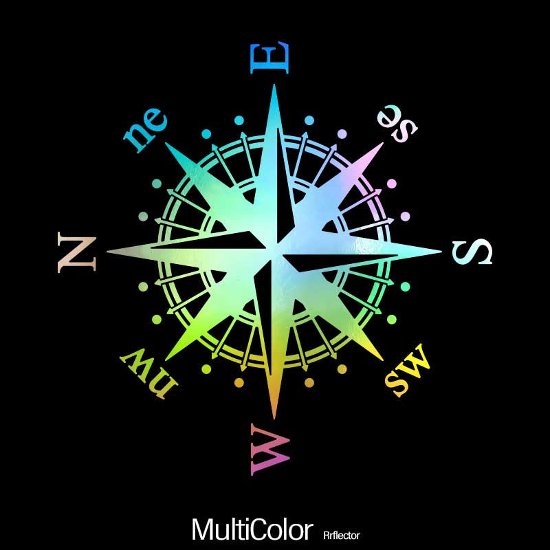 Отражающие виниловые наклейки на автомобиль, компас, наклейка на бампер для транспортных средств