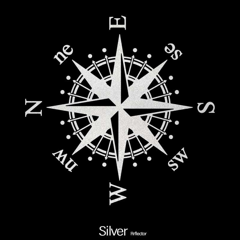 Отражающие виниловые наклейки на автомобиль, компас, наклейка на бампер для транспортных средств