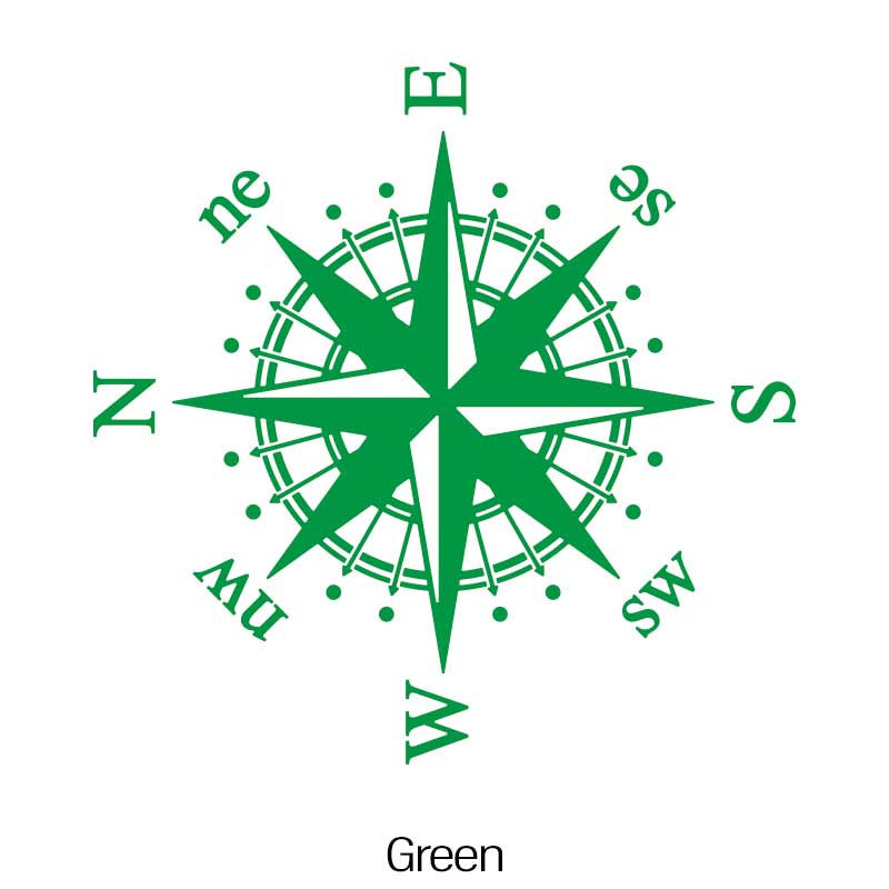 Отражающие виниловые наклейки на автомобиль, компас, наклейка на бампер для транспортных средств