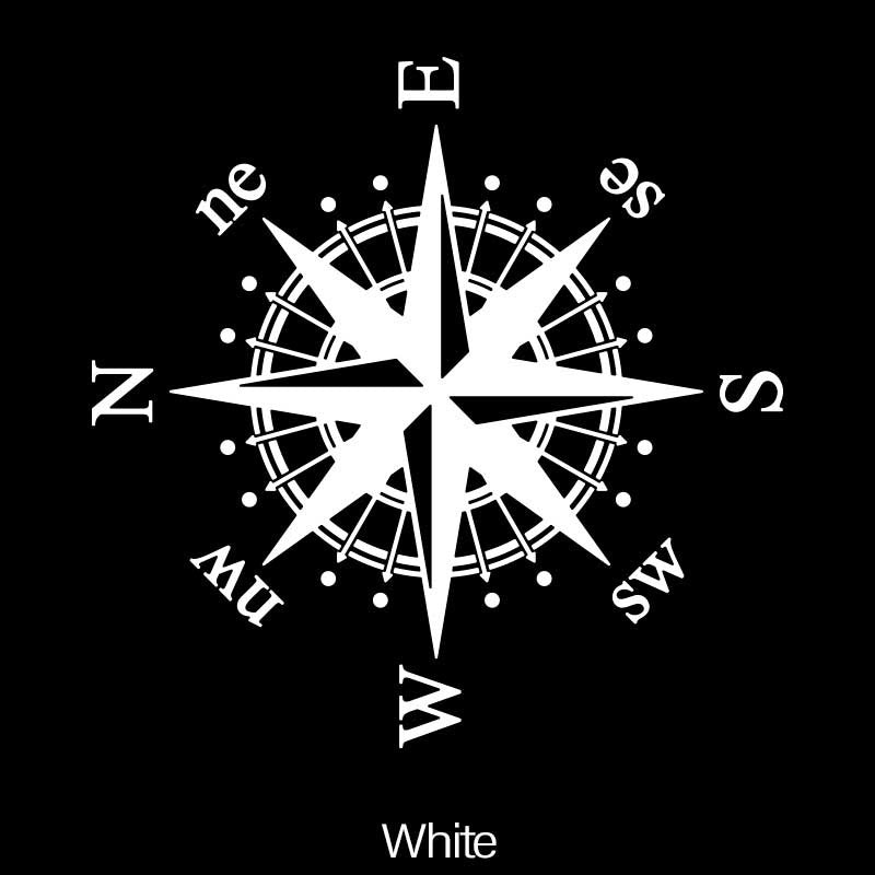 Отражающие виниловые наклейки на автомобиль, компас, наклейка на бампер для транспортных средств