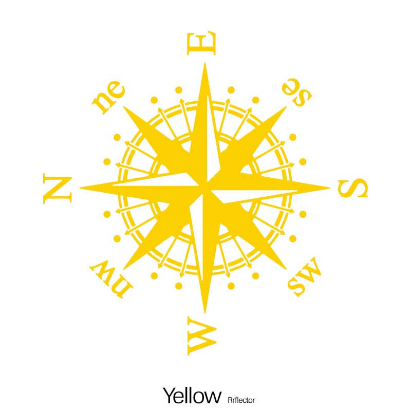 Отражающие виниловые наклейки на автомобиль, компас, наклейка на бампер для транспортных средств