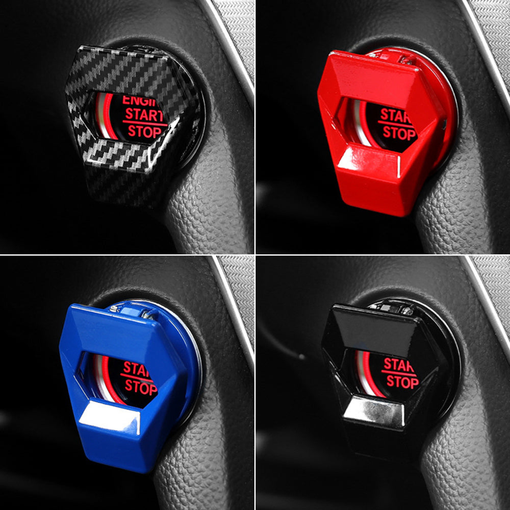 Universal Car Engine Start Stop Switch Button Cover Auto Accessories Durable Plastic Black