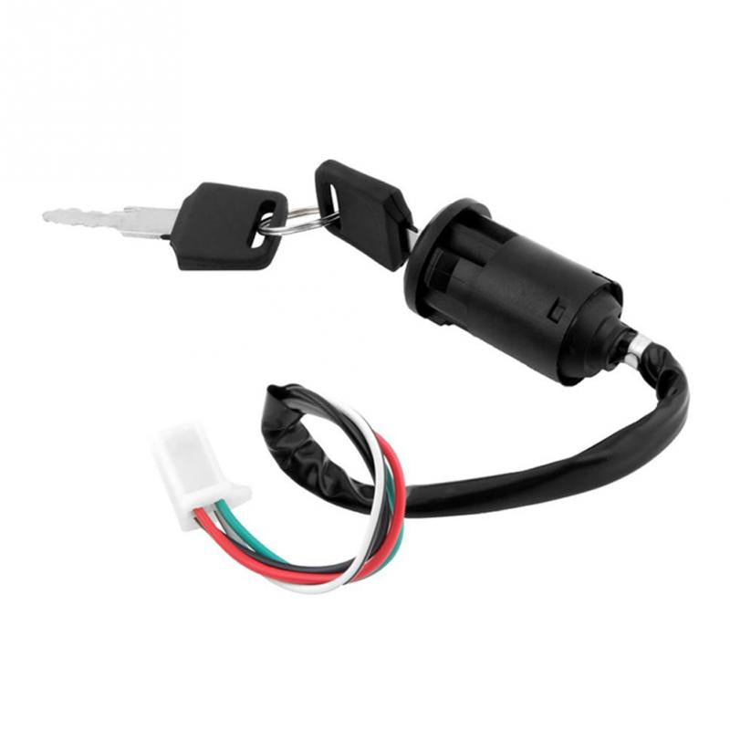 Universal Motorcycle Ignition Switch 4 Pin Key for Bikes and Scooters