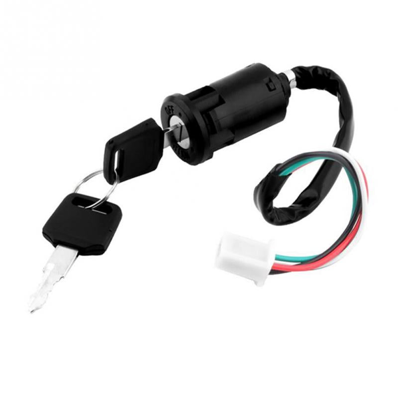 Universal Motorcycle Ignition Switch 4 Pin Key for Bikes and Scooters