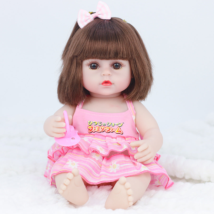 40.64cm Reborn Children Doll with Realistic Eyes Anime Collectible for Kids 3+