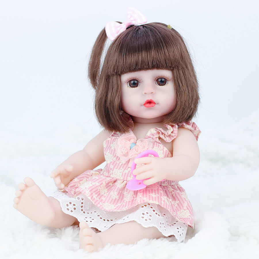 40.64cm Reborn Children Doll with Realistic Eyes Anime Collectible for Kids 3+