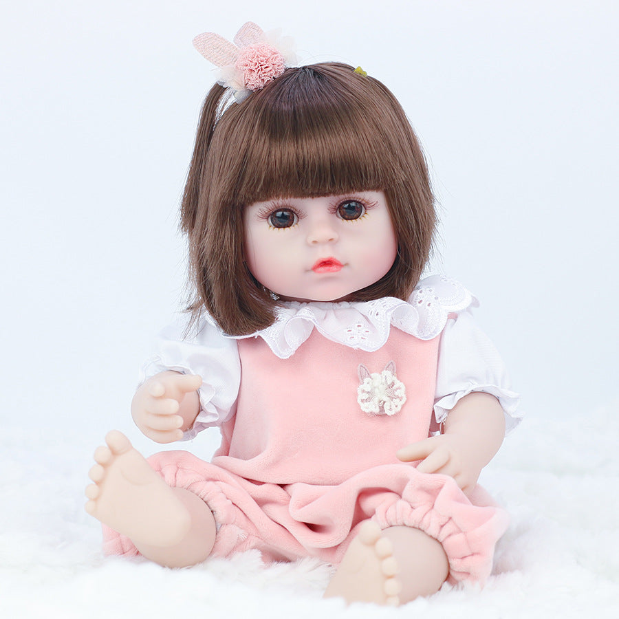 40.64cm Reborn Children Doll with Realistic Eyes Anime Collectible for Kids 3+