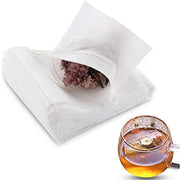 400 Disposable Tea Filter Bags, Drawstring Seal, Loose Leaf, 8.99x6.99 cm