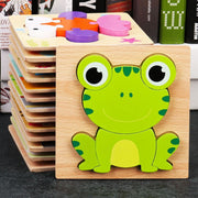 Wooden Puzzle Toys for Kids 3-6 Cartoon Animal Educational Toys for Children