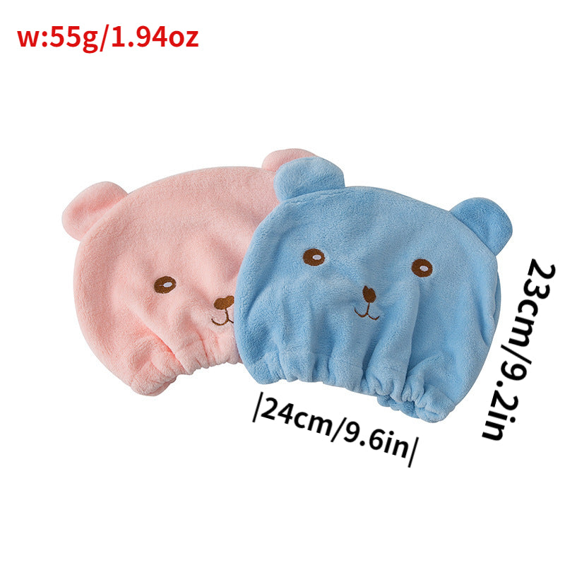 Unisex Hair Drying Cap Quick-Dry Towel Wrap Water Absorption Turban