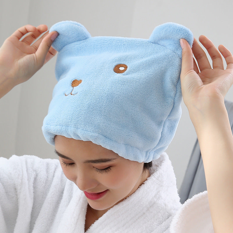 Unisex Hair Drying Cap Quick-Dry Towel Wrap Water Absorption Turban