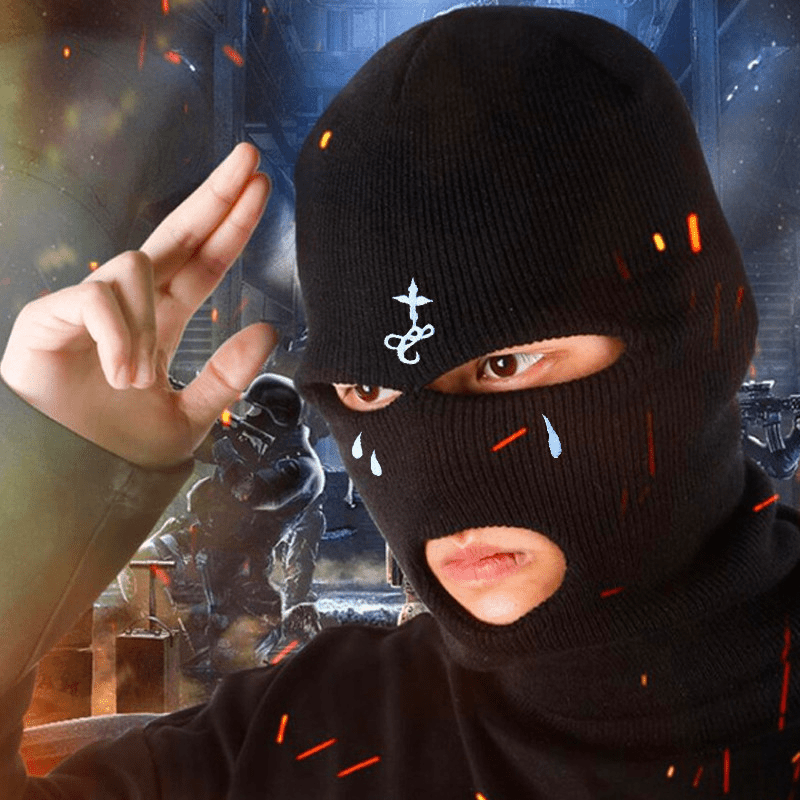 Winter Balaclava Ski Mask with Full Face Coverage and Knit Beanie