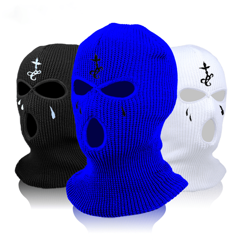 Winter Balaclava Ski Mask with Full Face Coverage and Knit Beanie