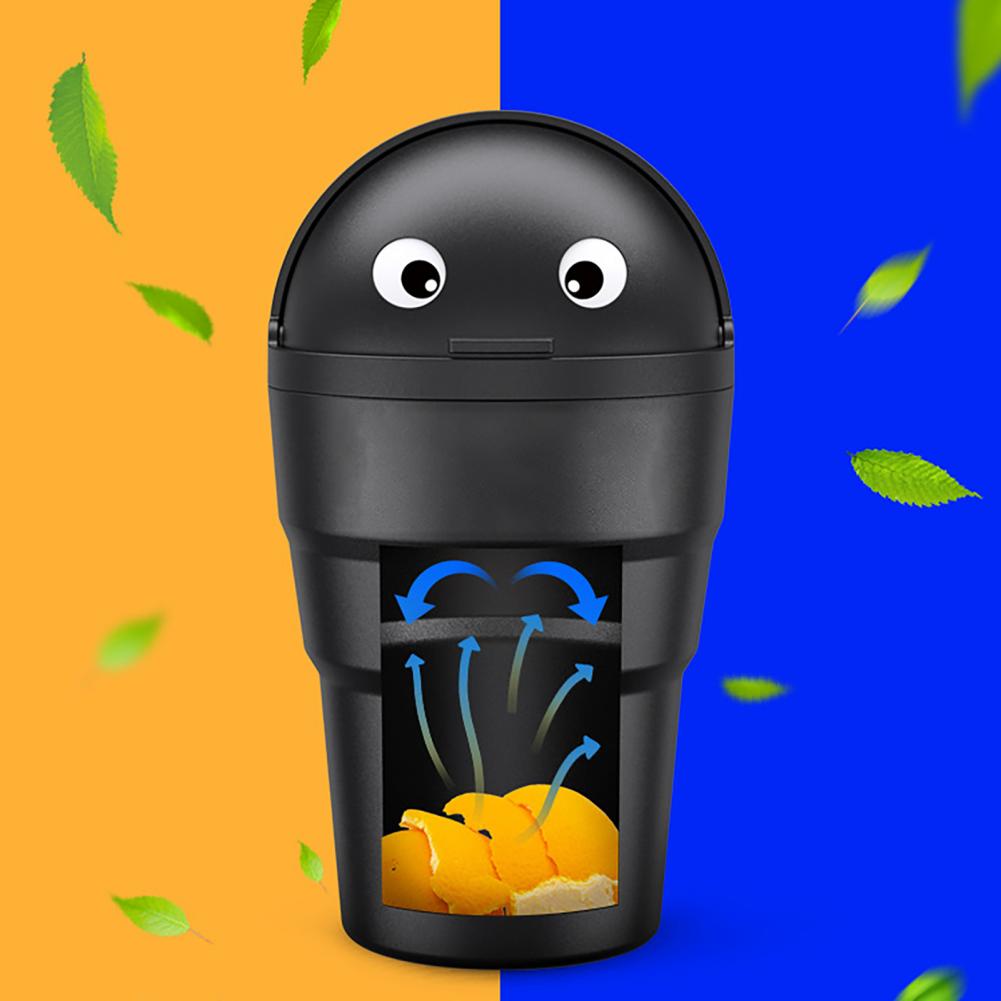 Leakproof Car Trash Can Universal Auto Organizer Storage Box with Swing Lid