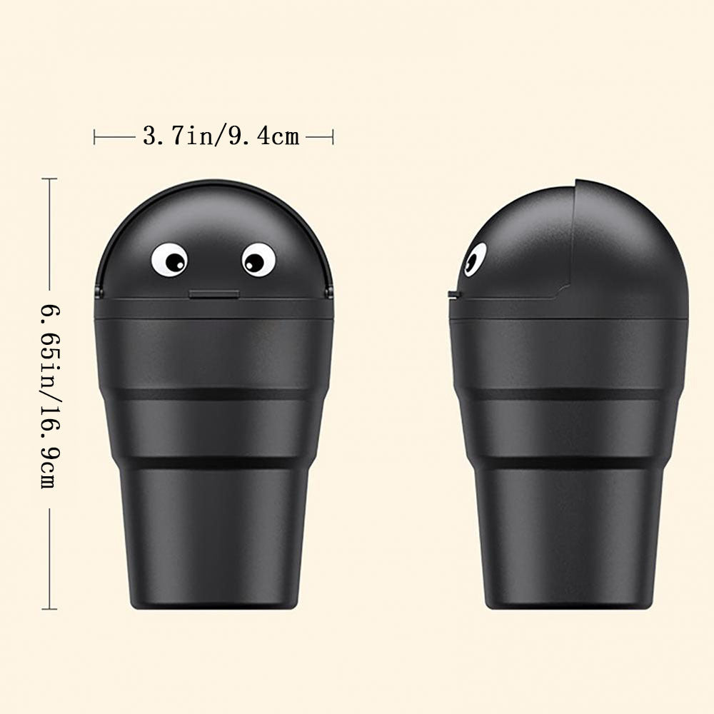 Leakproof Car Trash Can Universal Auto Organizer Storage Box with Swing Lid