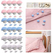 4/8/16 Pieces Mushroom Quilt Holder Duvet Cover Clips Non-slip Blanket Fastener Bed Sheet Clips