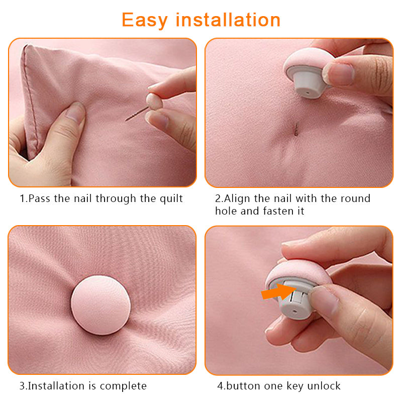 4/8/16 Pieces Mushroom Quilt Holder Duvet Cover Clips Non-slip Blanket Fastener Bed Sheet Clips