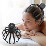 Electric Head Massager with Rechargeable Battery and Octopus Scratchers for Stress Relief