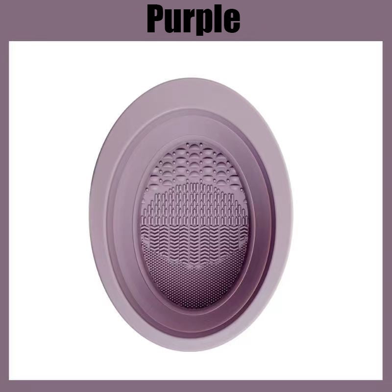 Cuenco y tapete de silicona para limpiar brochas de maquillaje unisex colorido y fácil de limpiar