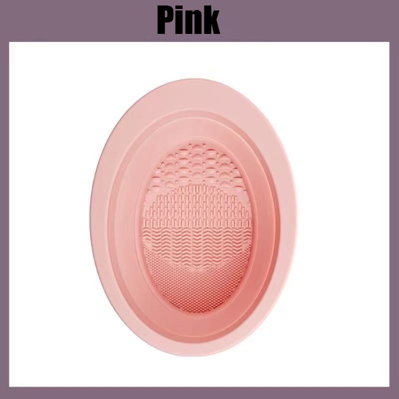 Cuenco y tapete de silicona para limpiar brochas de maquillaje unisex colorido y fácil de limpiar