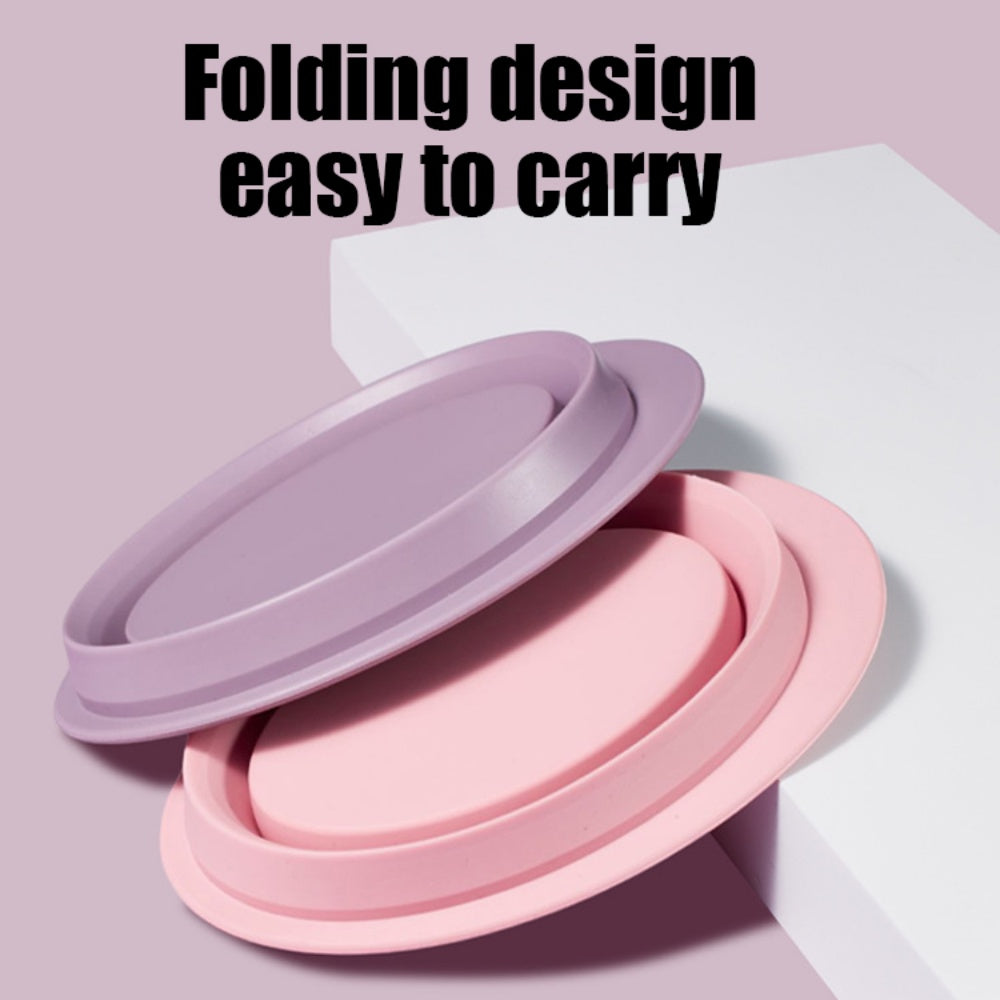 Cuenco y tapete de silicona para limpiar brochas de maquillaje unisex colorido y fácil de limpiar