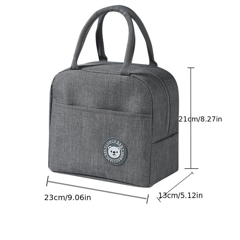 Insulated Lunch Bag with Aluminum Foil, Portable Thickened Food Storage Bag