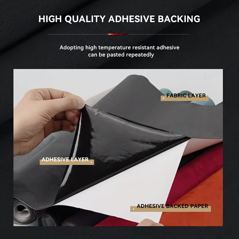 1 рулон самоклеящейся замшевой ткани, 30x200 см, однотонный, для автомобильного интерьера, витрины для ювелирных изделий, рукоделия и ремонта диванов. Только химчистка.