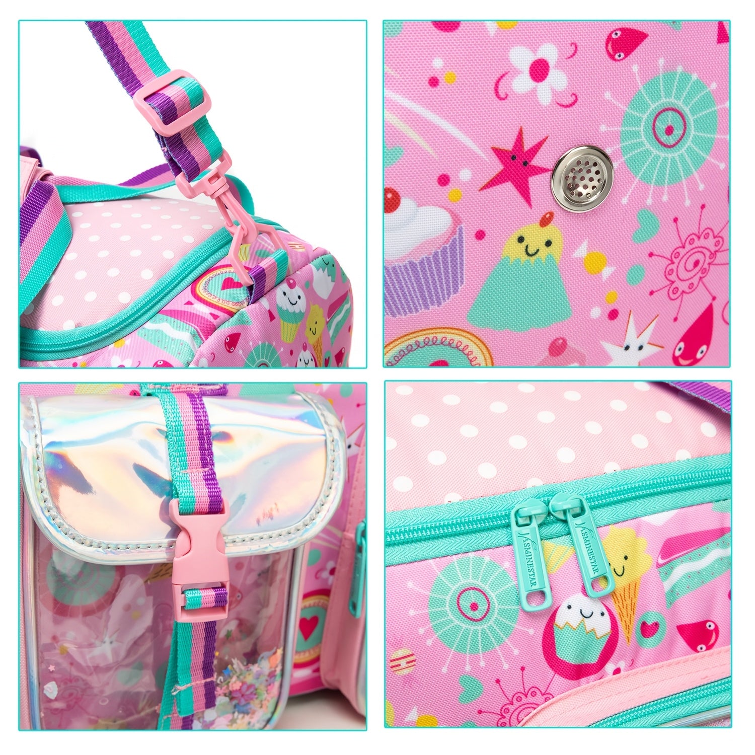 Women's Polyester Travel Duffle Bag with Wet Pocket for Gym and Weekend Trips