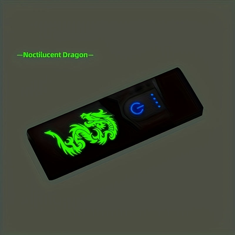 Unisex USB Rechargeable Windproof Dual Arc Lighter for Camping and BBQ