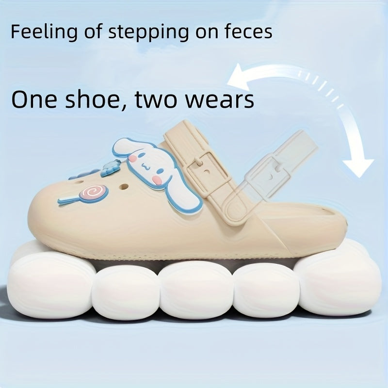 Women's Lightweight EVA Adjustable Sandals Brown Summer Indoor Outdoor Slippers