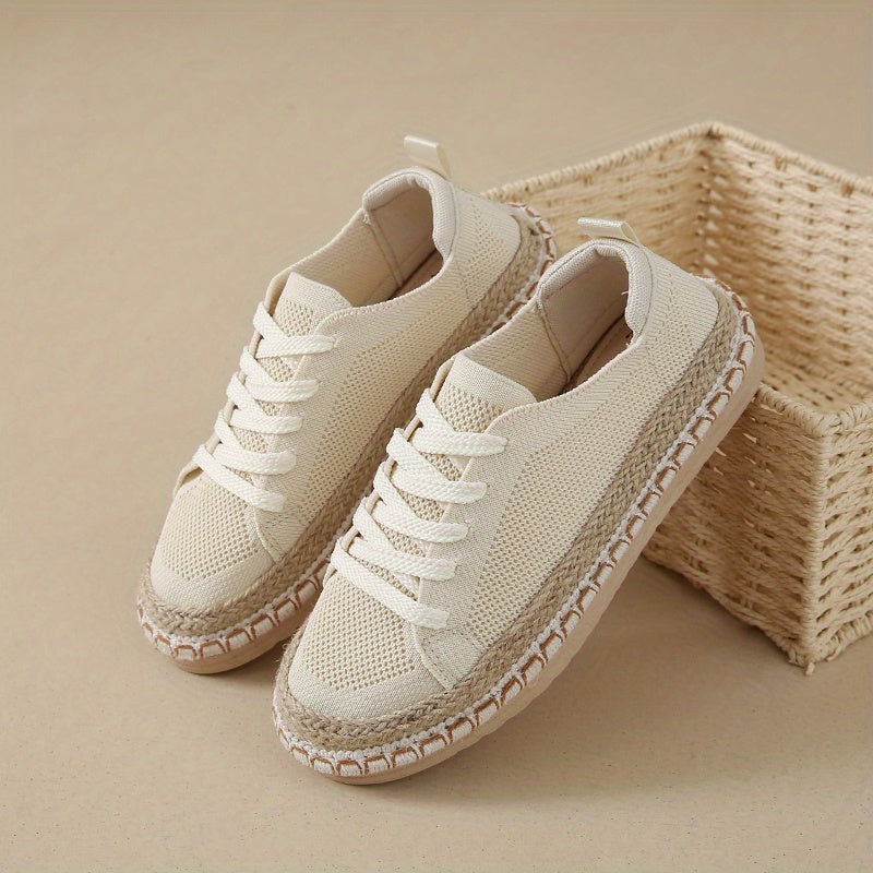 Women Canvas Loafers All-Season Casual Shoes Breathable Rubber Sole