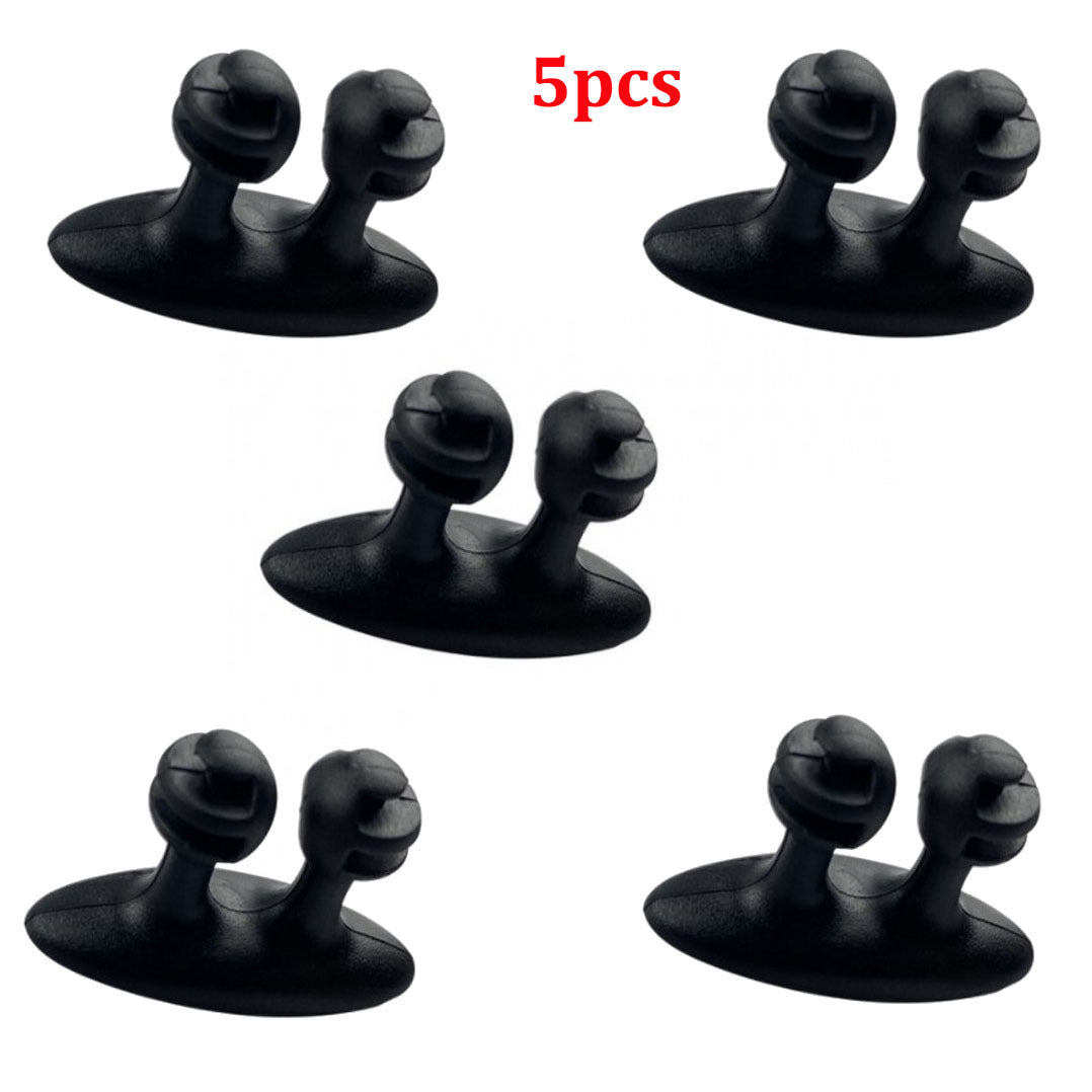 Car Interior Cable Organizer Clamps 10pcs Auto Phone Charger Line Clip