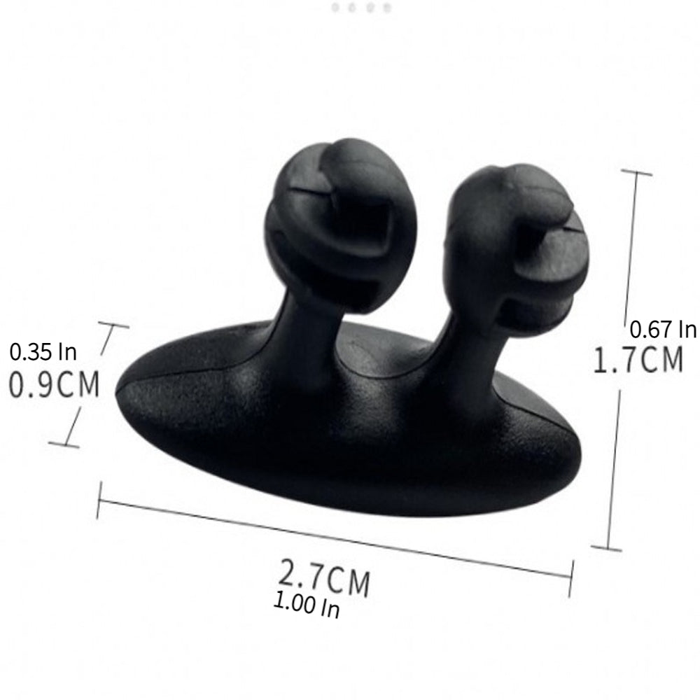 Car Interior Cable Organizer Clamps 10pcs Auto Phone Charger Line Clip