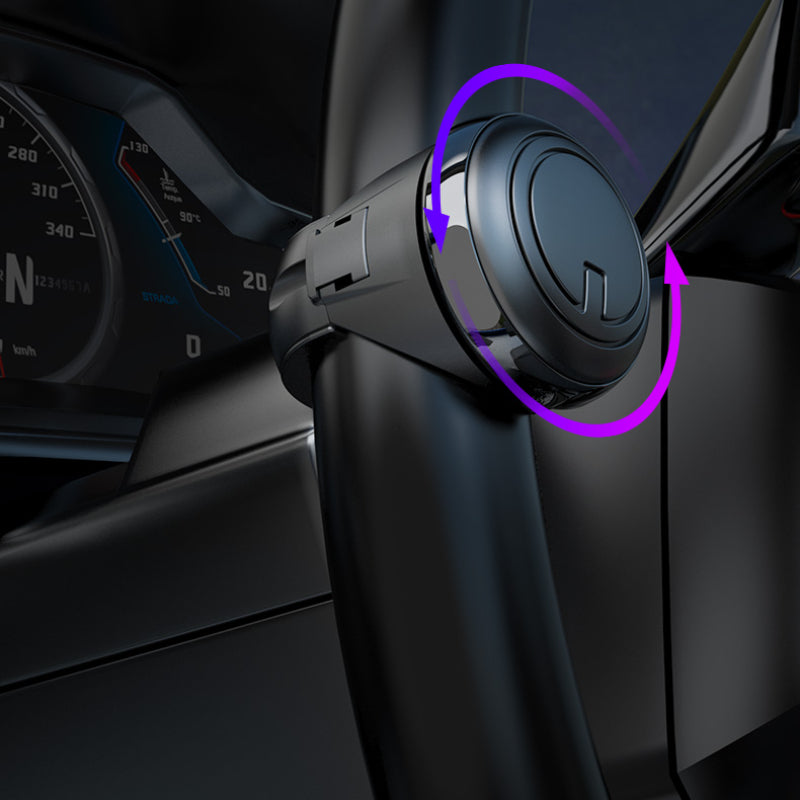 Universal Car Steering Wheel Knob 360° Rotation Steering Aid Chrome