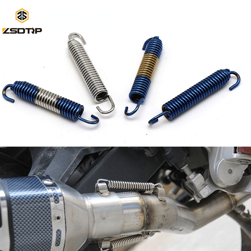 Universal Motorcycle Stainless Steel Spring Hooks for Exhaust Pipe Replacement