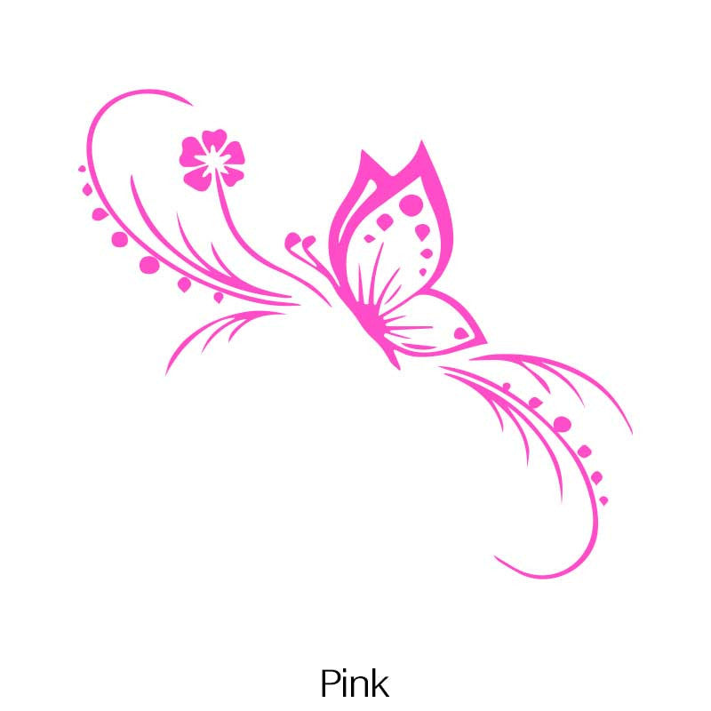 Car Floral Sticker Reflective Vinyl Decal for Cars and Motorcycles