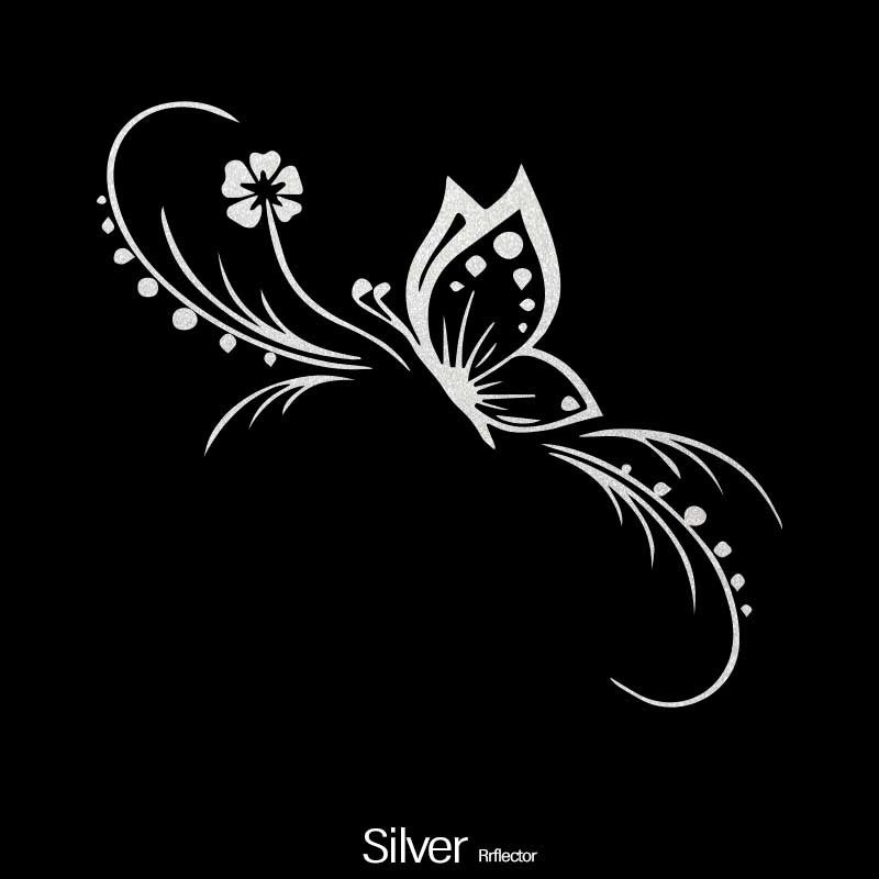 Car Floral Sticker Reflective Vinyl Decal for Cars and Motorcycles