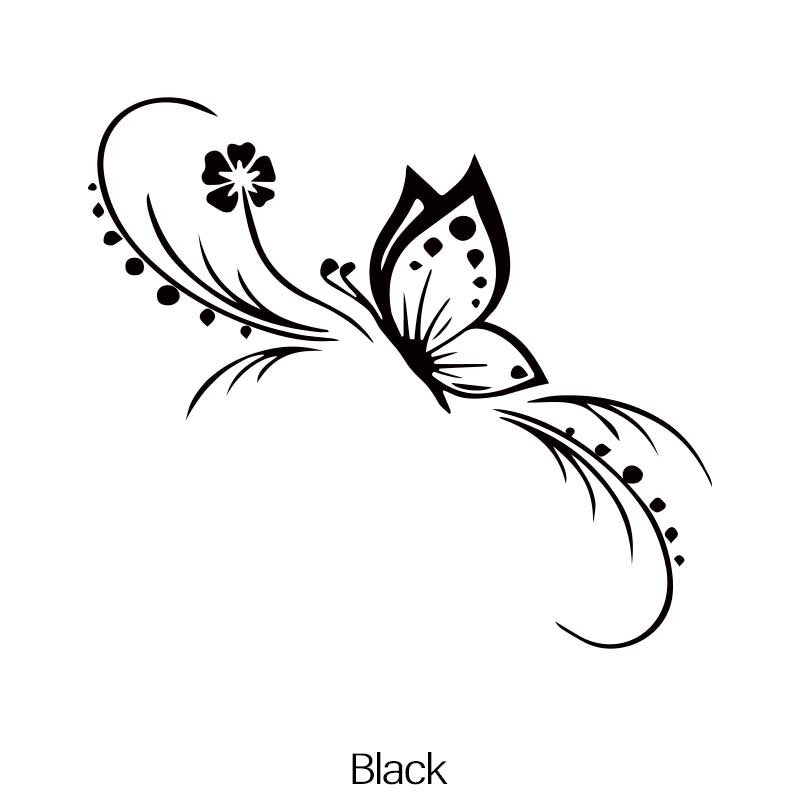 Car Floral Sticker Reflective Vinyl Decal for Cars and Motorcycles