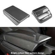 Car Interior Accessories Carbon Fiber Pattern Rear Air Vent Cover for SUV