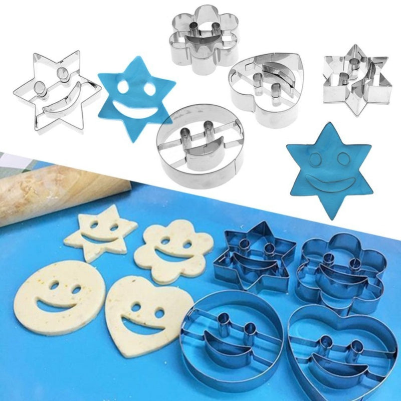 Cookie Mold DIY Tool for Smiling Cookies and Cakes, Stainless Steel
