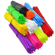 72 шт. защитных кожухов для спиц колес мотоцикла, обертки, кожухи для велосипедов и мотокросса