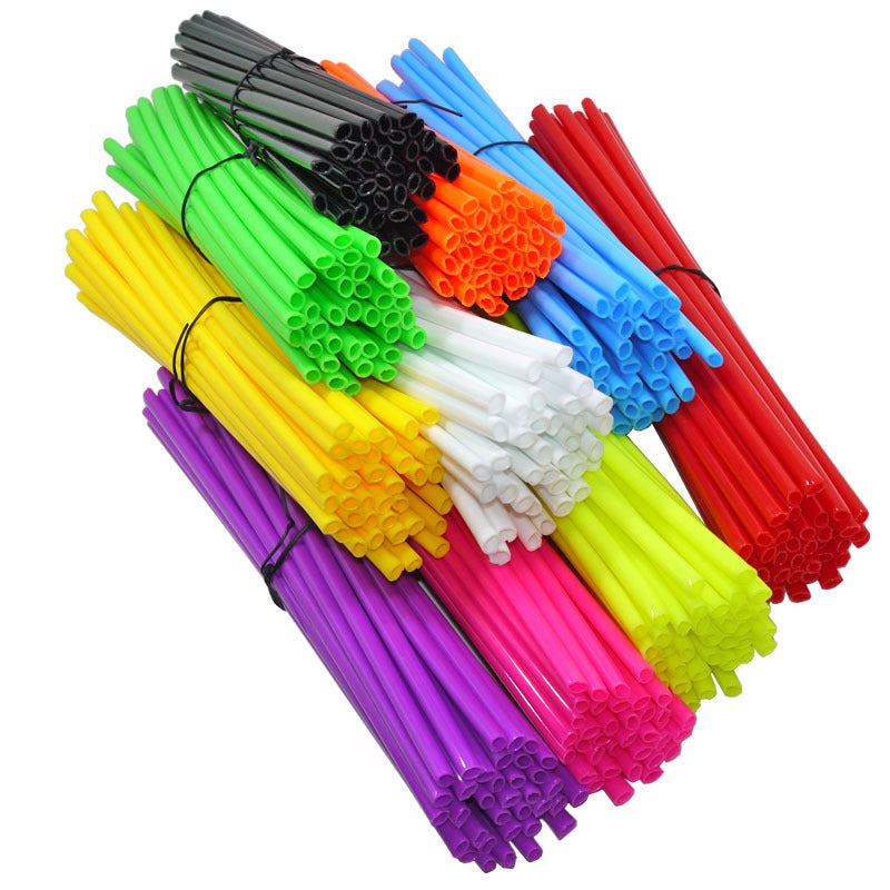 72 шт. защитных кожухов для спиц колес мотоцикла, обертки, кожухи для велосипедов и мотокросса