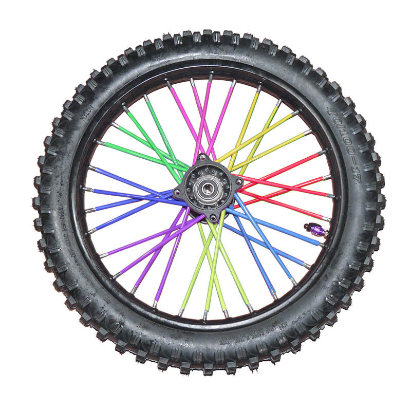 72 шт. защитных кожухов для спиц колес мотоцикла, обертки, кожухи для велосипедов и мотокросса