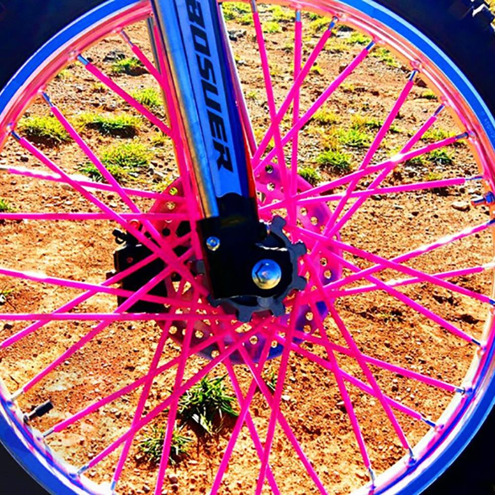 72 шт. защитных кожухов для спиц колес мотоцикла, обертки, кожухи для велосипедов и мотокросса